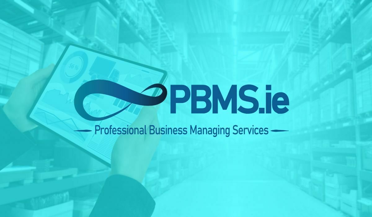 PBMS.ie logo design from our Graphic Design Portfolio, highlighting professional business management with sleek and modern branding.